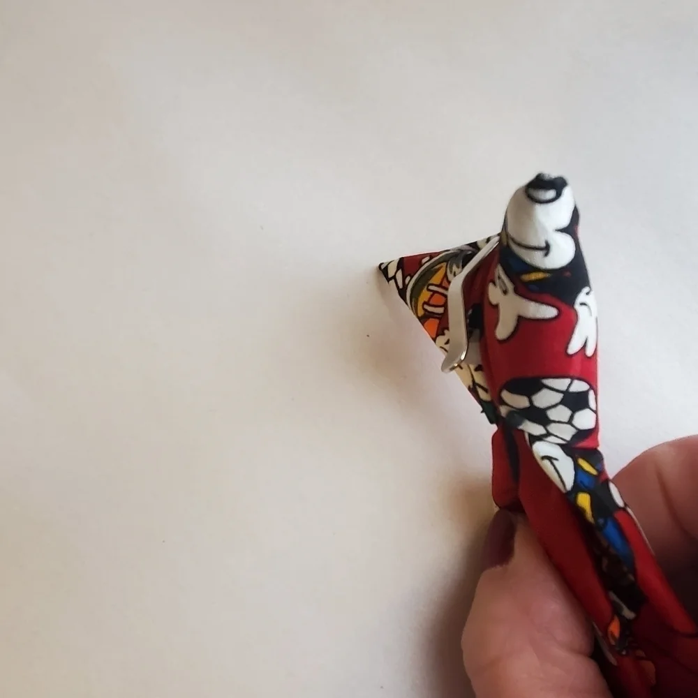 Vintage Disney clip On tie. Kids. Soccer theme. Micky mouse
